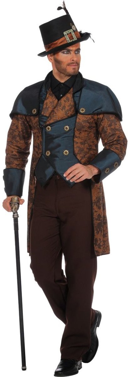 Steampunk Kostuum | Steampunk Jas Industrieel | Man | Maat 48 | Carnaval kostuum | Verkleedkleding